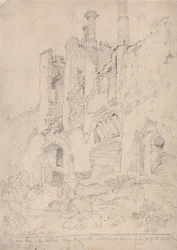 Framlingham Castle, Suffolk - Teil des zerstörten Innenraums